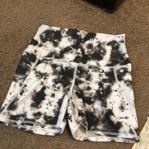 Black and White biker shorts